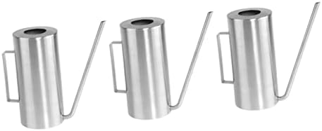 Watering can,Stainless Steel Pitcher Watering Can for Indoor Plants Spray Bottles for Plants Metal Sprinkling Can Stainless Steel Watering Kettle Plant Mister Jug Shower Pot Spout Watering Can(Silverx by Unknown