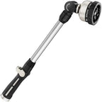 FANHAO 16-Inch Metal Watering Wand, Heavy Duty Garden Hose Wand with 9 Spray Patterns, 180° Rotating Long Hose Nozzle Sprayer Thumb Flow Control, Ideal to Water Hanging Baskets and Shrubs by FANHAO