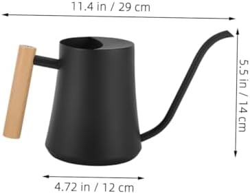 Black Stainless Steel Garden Watering Can with Long Spout - Image 4