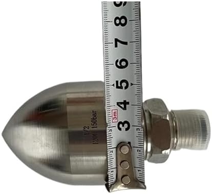 High Pressure Sewer Jetter Cleaning Nozzle 1/2 Inch Thread Stainless Steel(1l2 male 120L) - Image 4