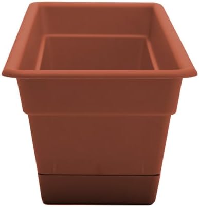 Bloem Dura Cotta Window Box Planter: 30" - Terra Cotta - Large Box with Tray, Weatherproof Resin Box, Removable Tray for Indoor & Outdoor Use, Gardening, 4 Gallon Capacity - Image 4