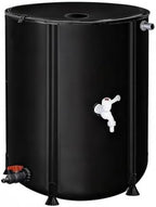 Portable Rain Barrel, 13-264 Gal Water Storage Tank Catcher Container with Filter Spigot to Collect Rainwater from Gutter, Rainwater Collection System by Unknown