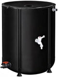 Portable Rain Barrel 264 Gallon Water Storage Tank with Filter Spigot - Efficient Rainwater Collection System for Gutters, Black, 0.7x0.98m, Eco-Friendly Solution by Unknown