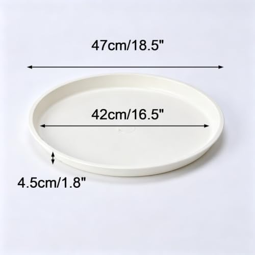 Thickened Round Plastic Trays for Plants, Plant Trays for Pots, 5 pcs - Image 2