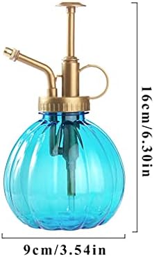 SUNESA Watering Can Plant Mister Spray Watering Can 350ML Vintage Flower Watering Can with Pump Plant Hand Press Spray Bottle Plant Mister - Clear Glass Spout Water Can (Color : White) - Image 2