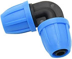 20pcs 3/8" Garden Hose Connector Knee Drip Irrigation Pipe Fitting Lock Nut 8/11 Elbow Barb 90 Degrees Hose Repair Adapter - Image 3