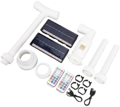 Hyuduo Solar Pool Fountain Dual Head Adjustable Spray - Image 4