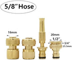 Garden supplies Copper High Pressure Nozzle Car Wash Watering Garden Hose Water Guns Adjustable Spray Hose Brass Sprinklers Nozzle(C) - Image 5