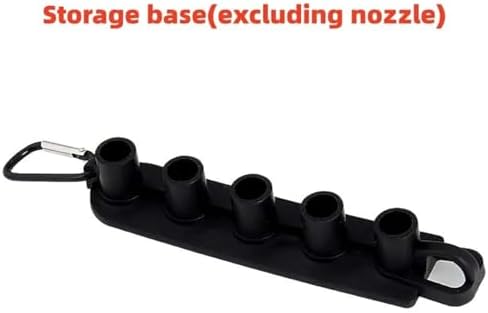 1/4" Brass Quick Connect Nozzle Set, Pressure Washer Hose Adapter with Adjustable Valve for Car Wash(Single Base) - Image 2