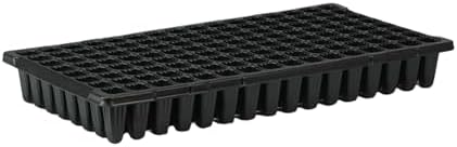Bootstrap Farmer 128 Cell Seed Starting Tray Extra Thick Black 10 Trays by BootstrapFarmer