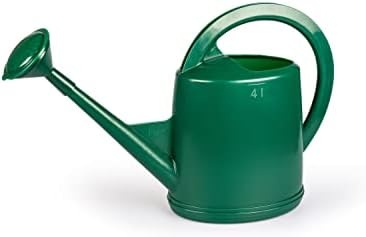 Consolidated Plastics Durable Swiss Watering Can with UV Protection, Ergonomic Handle for Indoor/Outdoor Gardening, Made in Switzerland (4 Liter, Green) by ConsolidatedPlastics