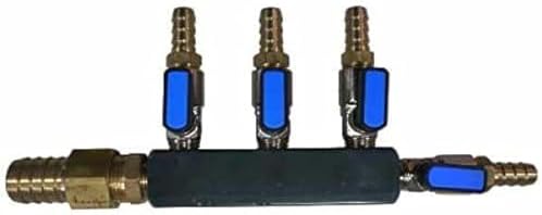Matala Heavy Duty Air Manifolds 4 Valves (1/2" Barb) by Unknown