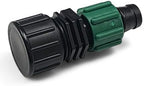 USA Made - Premium Drip Tape Irrigation Tubing END Cap 25 Pack (5/8" or .625" - .645" ID) Universal Perma-Loc Connector Barbed Locking Fitting - Fits Most Brands 16mm Drip Tape AG Tubing by OneStopOutdoor