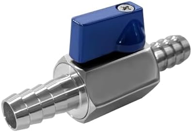 Beduan 2PCS 5/8" Barb Ball Valve 304 Stainless Steel Mini Shut Off Valve - Image 2