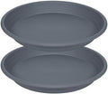 2 Pack of 22 inch Plant Saucer, Large Plant Tray, Heavy Sturdy Plant Drainage Tray for Indoors, Bird Bath Bowls, Sturdy 18 inch Plastic Pot Tray for Planter 19 20 21"(Gray) by Unknown