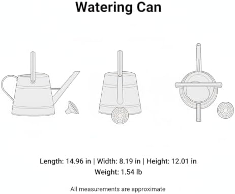 1 Gallon Plastic Watering Can with Long Spout for Indoor Plants, Balcony & Herb Gardens - Durable PP Pot Waterer - Image 7