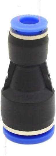 Pneumatic Fitting Pipe Air Connector Tube Quick Release Fitting Plastic Connector Hose Tube Push Pressure 4mm 6mm 8mm 10mm(PG 12-10,50 Pcs) by Unknown