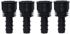 4PCS 1/2" 3/4" Threaded 16 20 25MM PE Hose Barb Tee Connector Adapter Tubing Joints Garden Drip Irrigation Coupling Repair(KSL01-214-4PCS) by Unknown