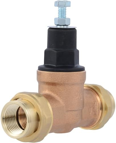 Cash Acme EB45 Pressure Regulating Valve, Double Union, 3/4 Inch NPT Female, Poly Top, 60 PSI, PVA16P-DUTH-60, Brass by CashAcme