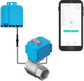 NSF Certified YoLink X3 Valve Controller Kit, 1-1/2" Stainless Ball Valve, LoRa Long Range, 10+ Year Lithium, D2D with Leak Sensors & Fob, Alexa/IFTTT/Home Assistant, Hub Required by YoLink