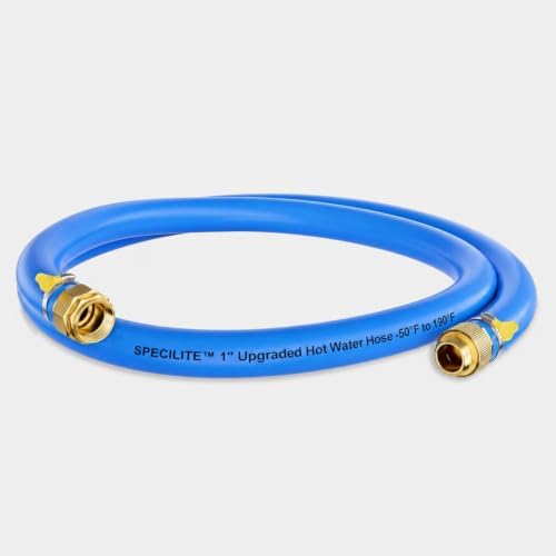 SPECILITE Hot/Cold Rubber Garden Water Hose 5 ft x 1", -50℉ to 190℉, Blue by SPECILITE