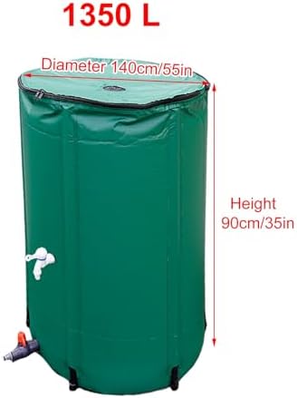 Collapsible Rain Catcher Barrel Kit with Spigot & Lid - 55x35in Water Storage Solution for Efficient Rainwater Collection - Durable & Portable Garden Rain Barrel - Image 6