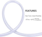 DERNORD PVC Tubing 9/16"ID X 3/4"OD Flexible Clear Vinyl Hose 100 Feet for Food Grade - Image 3