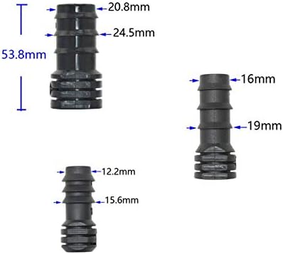 Connector 40 Pieces of 16/20/25mm Garden Hose Three-Way Elbow End Direct Head 16/20/25mm PE Hose Manifold Repair 90 Degree Joint (Color : 20mm x 40pcs) - Image 6