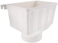 OSALADI PVC Downspout Drain Connector Water Diverter Funnel White Plastic by OSALADI
