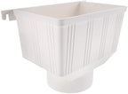 OSALADI PVC Downspout Drain Connector Water Diverter Funnel White Plastic by OSALADI
