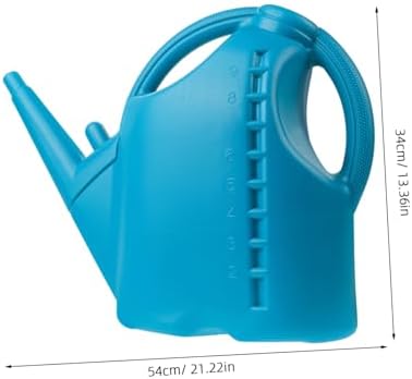 10L Plastic Long Mouth Watering Can for Precise Plant Watering Light Blue - Image 2