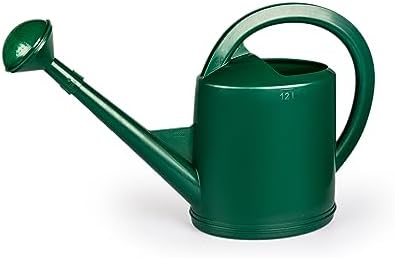 Consolidated Plastics Durable Swiss Watering Can with UV Protection, Ergonomic Handle for Indoor/Outdoor Gardening, Made in Switzerland (12 Liter, Green) by ConsolidatedPlastics