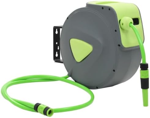 Retractable Water Hose Reel, Wall Mounted 65.6ft Garden by Unknown