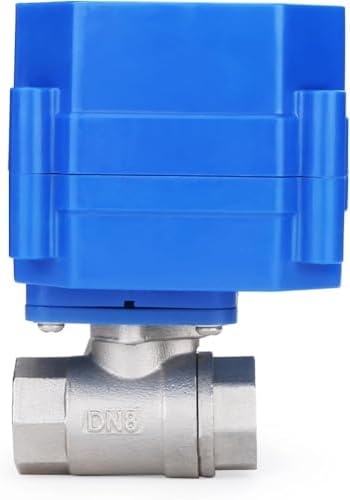 U.S. Solid 1/4 in Motorized Ball Valve, NSF Certified 304 Stainless Steel Electric Valve, Normally Closed, 9-24V DC, 5-Wire Control with Open/Closed Signal Output, Full Port (12-Pack) - Image 5