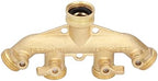 4 Way Brass Garden Hose Splitter, G3/4 Heavy Duty 4 Outlet Faucet Adapter with Individual Ball Valves, Irrigation Manifold Connector for Yard Watering - Image 7