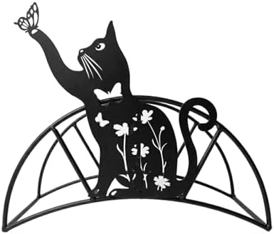 Cat Butterfly Garden Hose Holder Metal Wall Mount Heavy Duty Hanger125'5/8" by Unknown