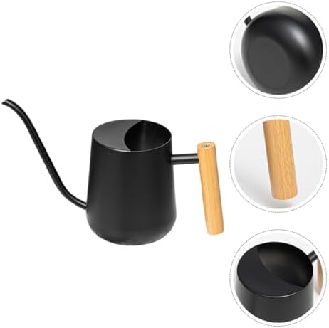Watering Can and Long Spout Stainless Steel with Wooden Handle 1000ml - Image 7