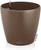 Lechuza Classico Color 21 Nutmeg, Self-Watering Small Round Planter, D8.3 H7.9 in by LECHUZA