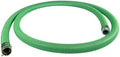Gloxco Heavy Duty EPDM All Weather Suction Hose Assembly, Black Tube, Lime Green Helix, 2" Inside Diameter with Male x Female NPSM Pinlug Fittings Installed, 25 ft Length by Gloxco