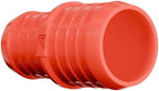 PVC Barbed Straight Pipe Reducer - Corrugated Hose Reducing Joiner & Coupling Adapter Fitting(Red,90mm to 70mm (3 1/2" to 2 3/4")) by Unknown