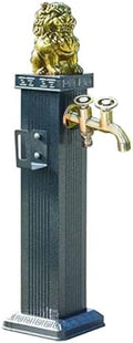 Free Standing Water Column for Home Garden, Outdoor Column Faucet, Garden Hose Holder with Full Copper Faucet, Square Garden Water Column, Stainless Steel(Multi-Colored,69cm/27in) by Unknown