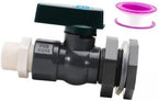 Rain Barrel Spigot 3/4 Inch PVC Water Barrel Diverter Garden Faucet Connector Rain Water Barrel Spigot Accessories and Weather Resistant Suita by Unknown