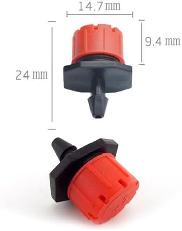 Adjustable Irrigation Drippers 4/7 pe Hose Water Sprinkler Micro Flow Dripper 8 Holes Drip Head Scattering Spray Garden Irrigation Nozzles self Watering kit(50 Sets) - Image 5