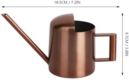 Stainless Steel Watering Can Long Spout 300ml Household Gardening Tool for Succulents and Indoor Plants Bronze Metal Watering Pot for Precise Flower Irrigation - Image 2