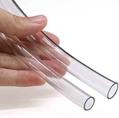 Transparent PVC Plastic Hoses, Clear Vinyl Tubing Flexible Tubing, Hybrid Hose Lightweight Plastic Tubing, For Garden Watering Hose Micro Drip Irrigation Pipe ( Color : 3m (9.84ft) , Size : 16x18mm ) by Unknown