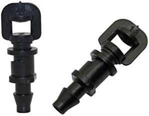 Garden Lawn Sprinkler Irrigation System Refraction Micro-Spraying Agricultural Garden Fruit Tree Sprinkler Irrigation 360 Degree Greenhouse Watering Atomizing Nozzle 100Pc by Lrjskwzc