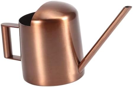 Artibetter Metal Watering Can for Plants with Long Spout 300ml, Small Indoor Watering Pot for Succulent and Balcony Gardening, Copper Finish by ARTIBETTER