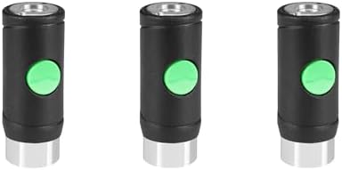 RayMagic 3PCS 1/4" Female Industrial 1/4" Body Air Coupler, Push-Button Safety Coupler, I/M Type, Quick-Disconnect by RayMagic