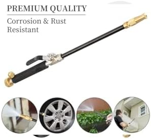 Hicks Ridge Garden Hose Nozzle Sprayer - Heavy Duty High Power Water Wand - Pressure Washer Gun Attachment - Garden Hose Jet Nozzle - Image 4