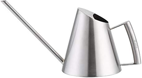 Fdit Stainless Steel Watering Can, 900ml, Long Spout, Brushed Finish, Indoor House Plants, Silver, 10.24x6.69x5 Inch by Fdit